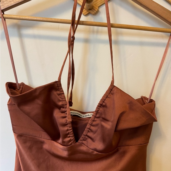 Abercrombie & Fitch Strapless Mauve Dress - Picture 4 of 6
